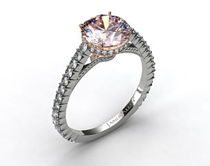 18k White GoldPave Basket XE110 by Danhov Designer Engagement Ring